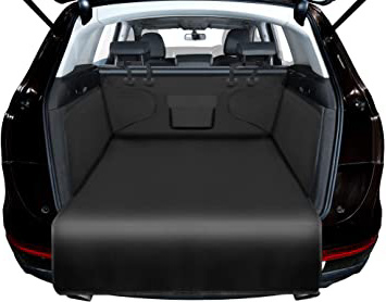 Alfheim Funda para Maletero de Coche para Perros - Protector de asiento antideslizante impermeable para mascotas - Viaje lavable duradero de la cubierta de la bota universal para el camión/SUV (Negro)