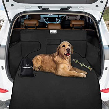 Focuspet Funda para Maletero de Coche para Perros, 185 x 105 x 36cm Protector para Maletero de Coche Impermeable Antideslizante Cubierta Maletero Esterilla de Protección del Tronco