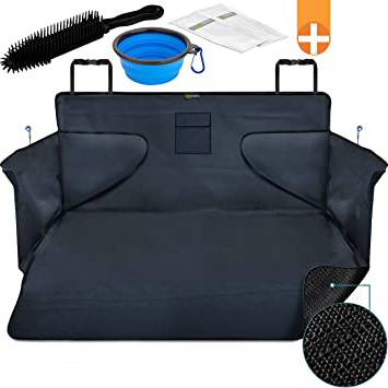 smartpeas Funda para Perros - Funda para Maletero de Coche Universal - protección Evita Humedad Suciedad pelos - Material Antideslizante - Funda Resistente con Lateral 185x105x36 cm