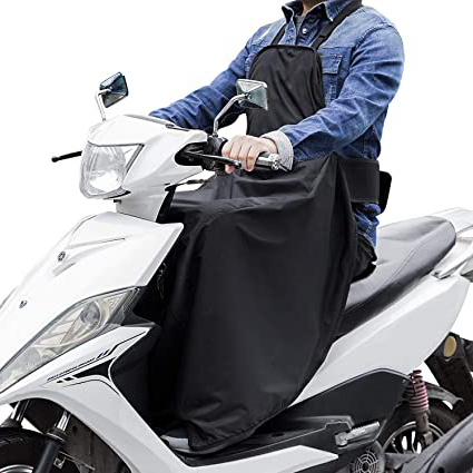 LOETAD Cubre Piernas para Moto Universal Manta para Scooter Impermeable Oxford - Color Negro