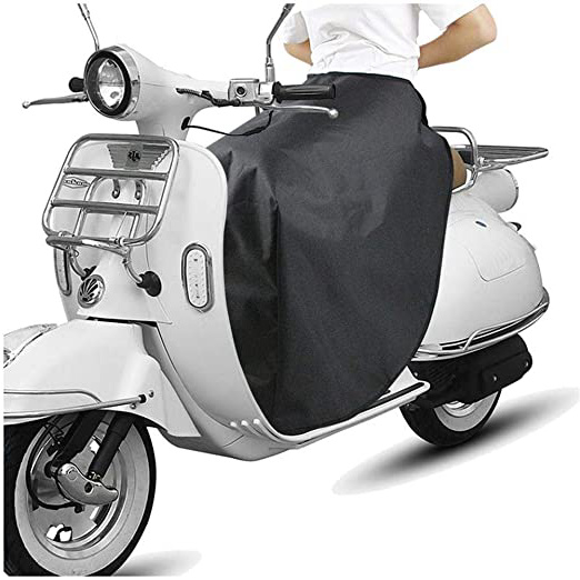 Manta Térmica Cubre Piernas para Moto, Cubre Piernas para Moto De Invierno Manta Impermeable Universal Funda Protectiva para Hombres y Mujer, Noir
