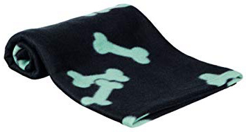 Trixie Manta para Perros Mascotas - Manta Sofa Suave Manta para Mascotas Perros Gatos Cálida Protección Manta Beany 100x70 cm Negro