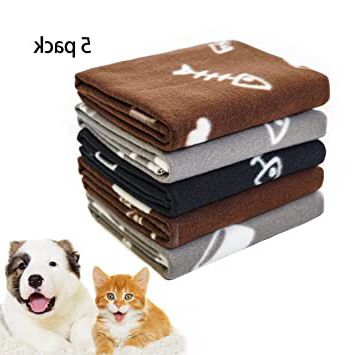 softan Mantas para Mascotas Cálidas y Súper Suaves para Perros Pequeños, Medianos, Gatos, Cachorros, Gatitos, Otros Animales Pequeños, Juego de 5 Piezas Mezcladas 60x70cm