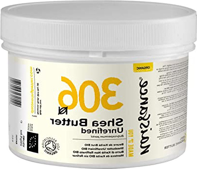Naissance Manteca de Karité BIO n. º 306 – 250g – Pura, natural, certificada ecológicamente, sin refinar, elaborada de forma artesanal y vegana – Obtenida de forma ética y sostenible en Ghana.