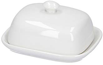 La Porcellana mantequillera COV. CM 12 x 9,5 GB, Color Blanco
