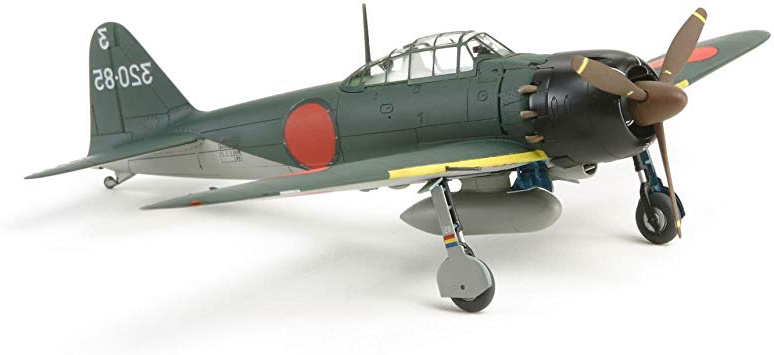 Tamiya 300060779 - Maqueta de avión Mitsubishi A6M5 Zero Fighter (Escala 1:72, Segunda Guerra Mundial)
