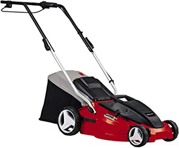 Einhell GC-EM 1536 - Cortacésped eléctrico (1500 W, altura de corte 5 niveles | 25-65 mm , ancho de corte 36 cm, hasta 600m² de jardín, 38L de capacidad de bolsa) (ref.3400150)