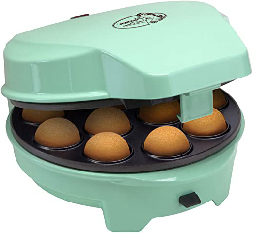 Bestron Cakemaker 3 en 1, Diseño Retro, Para donuts y muffins, Sweet Dreams, Antiadherente, 700 W, Menta