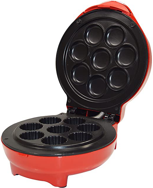 Jocca 5518 Máquina de hacer cupcakes, color rojo, 1200 W, Aluminio