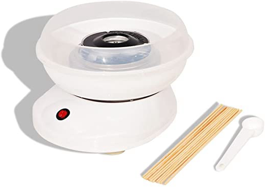 VidaXL 50510 480W Blanco algodonera de azúcar - Máquina de algodón de azúcar (480 W, 220-240, 260 mm, 280 mm, 173 mm)