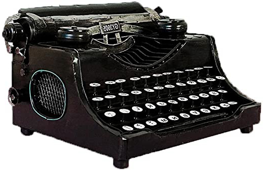 Antiguo Arte Metal DecoracióN Retro MáQuina De Escribir Modelo Tiro Apoyos De La PelíCula (Oficios No Funcionan)