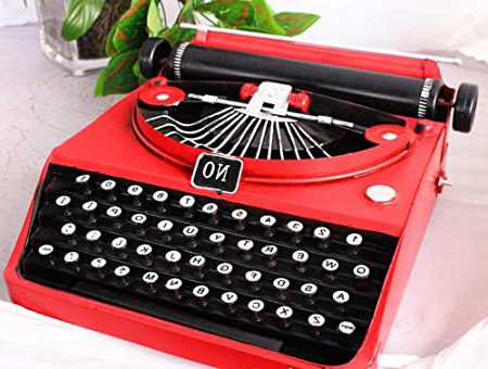 Máquina de escribir modelo, retro