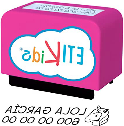 Sello personalizado para niños. Sello