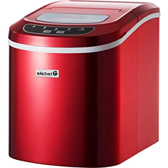 TecTake MÁQUINA DE CUBITOS DISPENSADOR DE CUBITOS PROFESIONAL - disponible en diferentes colores - (Rojo | No. 400475)