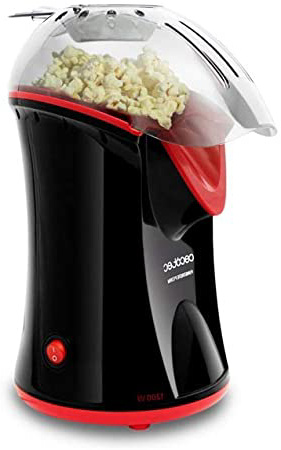 Cecotec Fun&Taste P´corn - Palomitero Eléctrico, Funcionamiento por Convección, Palomitas en 2 min, Desmontable para una mejor Limpieza, 1200 W