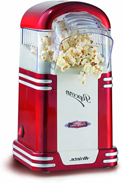 Ariete Party Time Maquina de Palomitas, 1100 W, Color Rojo y Blanco