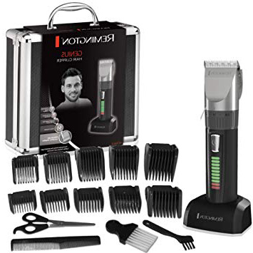 Remington HC5810 Genius - Máquina de Cortar Pelo, Cuchillas de Cerámica, Recargable, 10 Peines, Prestaciones Profesionales, Color Negro