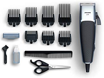 Philips Serie 5000 HC5100/15 - CortaPelos Profesional, Ajuste Nivelador Pulgar, 7 Peines, Cable Extralargo