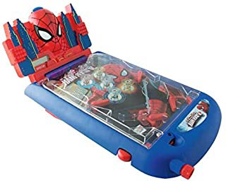 IMC Toys Mesa de Pinball con luces y sonidos, Spiderman, 1m+ (43-550117) azul