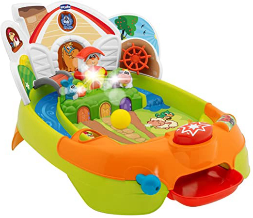 Chicco - Pinball de la granja electrónico con luces y sonidos
