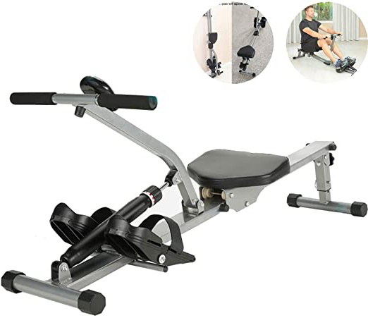 Priority Culture Máquina de Remo Máquina De Remo De Casa Ajustable, Máquina De Remo De Entrenamiento Muscular para Pérdida De Peso Masculina Y Femenina, Equipo De Ejercicio Plegable