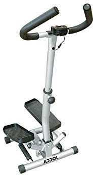 JOCCA Stepper Lateral Con Barra De Sujección/Contador con 4 funciones: scan, tiempo, contador de pasos y calorías consumidas/Pie tubular ajustable en altura.