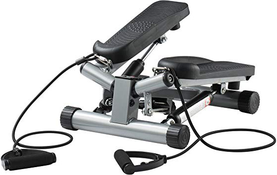 Ultrasport Máquina de step Swing Stepper con cintas de entrenamiento / aparato de entrenamiento Stepper con consola inalámbrica – stepper Up-Down para principiantes y usuarios avanzados, step pequeño