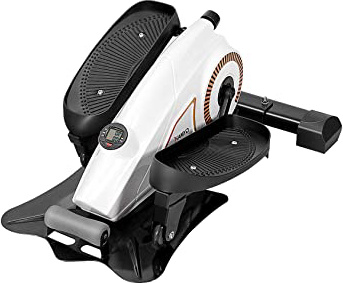 COSTWAY Máquina de Step Elíptica Stepper Portátil con Pantalla LCD y Resistencia Regulable Carga hasta 110kg para Ejercicio Fitness Hogar Entrenamiento