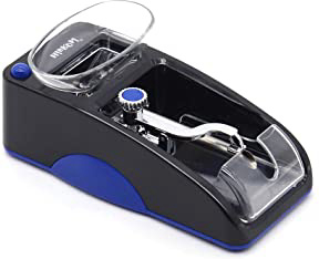 HIBRON ® MAQUINA DE LLENADO DE CIGARRILLOS ELECTRICA ENTUBADORA DE CIGARROS TUBOS LIAR TABACO PORTATIL ALTA CALIDAD (58003 AZUL)