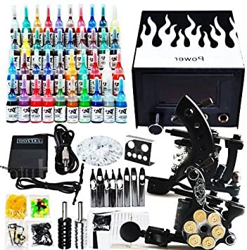 Kit completo de tatuar 2 Nuevo maquina & 40 tinta tattoo tatuaje ink