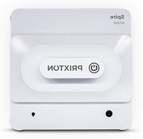 PRIXTON - Robot Limpiacristales Automático con Programas de Limpieza Inteligentes, Limpiador de Ventanas con Control Remoto Desde Mando o móvil | Windows Cleaner Spire BT200