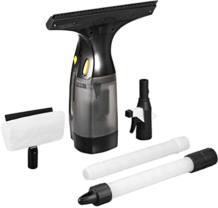 URCERI Limpiacristales, Batería de 2000mAh, 3.7V, Aspirador de ventanas eléctrico 180ml, Barra de extensión de 61 cm, Perfecto para limpiar ventanas, Espejos, Azulejos, etc.