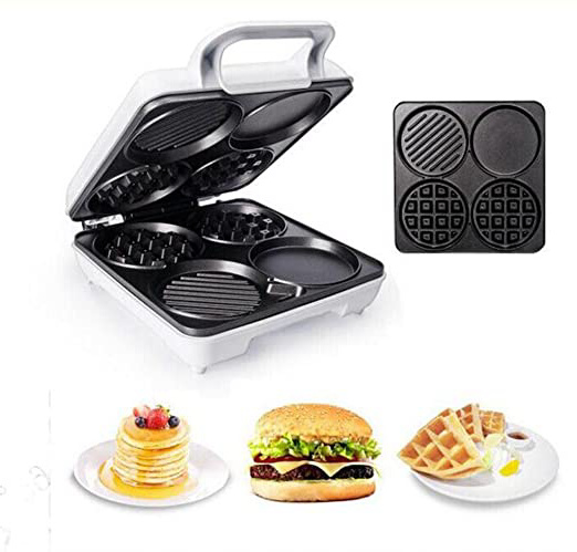 Inicio máquina de gofres multifuncionales máquina crepes máquina de desayuno máquina tostadora un mini pastel máquina barbacoa Grilled salchicha