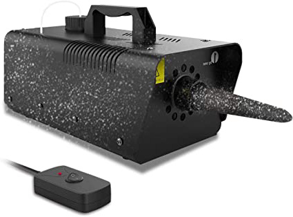 1byone Máquina de nieve de control remoto con cable 650w, gran máquina para niños, fiestas, desfiles, Solicitar Dj Disco House Party Stage Camping Field Halloween y Navidad Snowflakes Machine