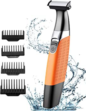 Cocoda Afeitadora Barba, Mojado y Seco Afeitadora Electrica Corporal Hombre y Mujer, Inalámbrico USB Recargable Híbrida Precisión Recortador de Barba y Bordeadora con 4 Peines Guía