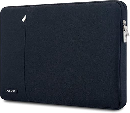 Hseok Funda Blanda Maletín Impermeable para Ordenador Portátil, Estilo Elegante Bolsa Protectora, Ideal por 15,6 Pulgadas DELL/Ausu/Acer/HP/Toshiba/Lenovo, Color Negro/Gris/Gris Oscuro/Rosa