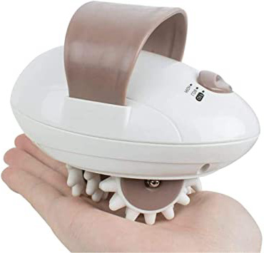 Masajeador de rodillos 3D, cuerpo eléctrico portátil Masajeador anticelulítico Herramienta de relajación del cuerpo rodante vibrante y shiatsu para el brazo de la pierna de la cara (UK PLUG)