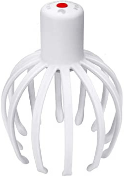 Masajeador de cabeza cuero cabelludo, CestMall Rascador de cabeza eléctrico con luz roja LED y 2 modos de masaje Pulpo Masajeador de la salud para la estimulación del cabello y la relajación profunda