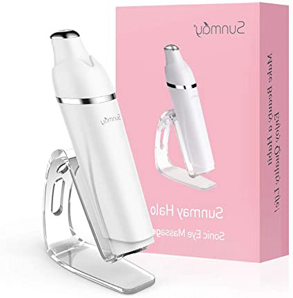 【Sunmay Halo】SUNMAY Antienvejecimiento Galvánico Varita, 42 Grados Climatizada Sonic Ojo Masajeador, Aniones Importación Remover las Arrugas para Oscuro Círculos y Hinchazón Versión Actualizada