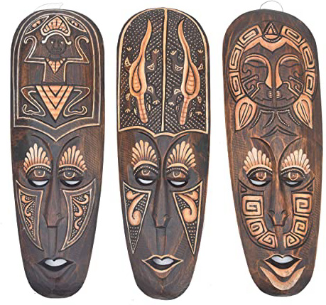 Interlifestyle 3 - Máscara de Pared (50 cm), diseño Africano