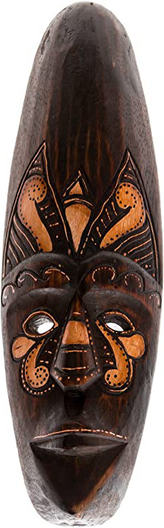 40cm Fair Trade Madera Maske Mascara Careta caratula Esculpir in Bali HM4000023