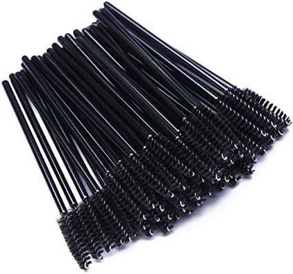 300 Pcs Desechable Mascara Pestañas Pestañas Cepillo para Pestañas Extensión Ceja y Maquillaje Color Negro