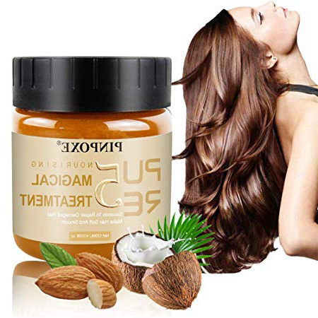 Máscara para pelo, Cabello Mascarillas, Magical Hair Mask, Reparación Profunda reconstructor instantáneo para cabello dañado, 5 Seconds to Restore Softer Hair for Damaged, Dry Hair 120 ml