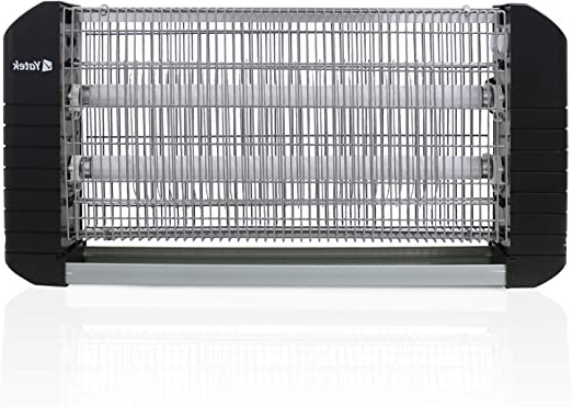 YATEK Matamoscas eléctrico EL95016 con Potencia de 2x15w (30w) y Apertura de 180º, Combatir prácticamente Cualquier Insecto Volador