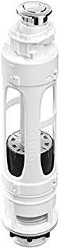 Roca A822502100 Mecanismo de doble descarga con 2 pulsadores, Blanco