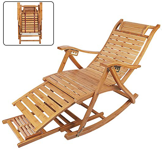 UKMASTER Silla Mecedora de Jardín,