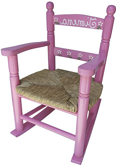 MAKONDO IMPORT-EXPORT Mecedora Personalizada EN Madera 4 Colores 37X47X58 (Rosa)