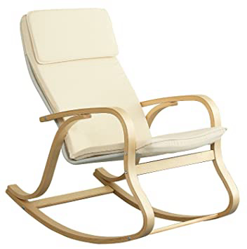 Orolay Silla De Relax Mecedora Sillón De Relax Blanco