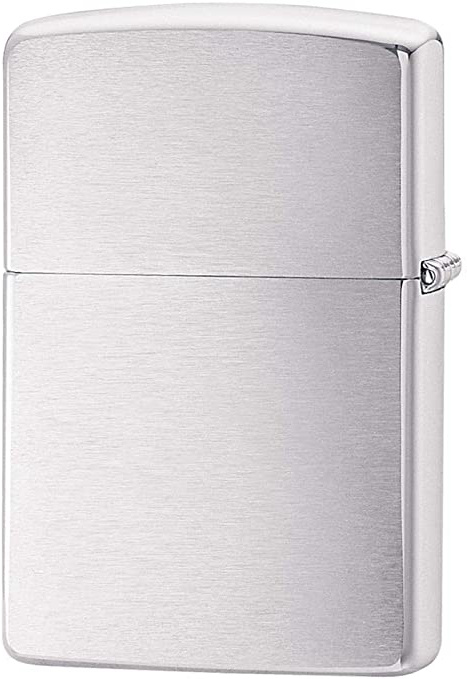 Zippo Brush Chrome Encendedor, Metal,