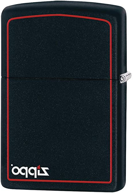 Zippo Logo Mechero, Black Matte,